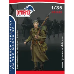 Dynamo Models 35022 1/35 French Infantry On March 1940s Ww2 3d Print Resin Kit