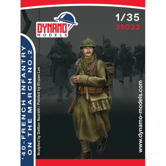 Dynamo Models 35023 1/35 French Infantry On March 1940s Ww2 3d Print Resin Kit