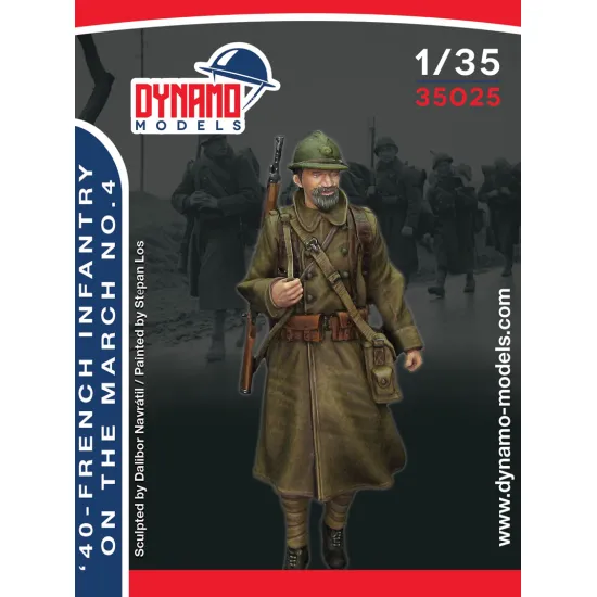 Dynamo Models 35025 1/35 French Infantry On March 1940s Ww2 3d Print Resin Kit
