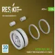 Reskit Rs-av35-0004 1/35 Merkava Mk 4 Rubber-tyred Road Wheels 12 Pairs For Meng/Hobbyboss Kit 3d Printed