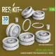 Reskit Rs-av35-0007 1/35 Merkava Mk4 Damaged Rubber-tyred Road Wheels 12 Pairs For Meng/Hobbyboss Kit 3d Printed