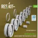Reskit Rs-av35-0007 1/35 Merkava Mk4 Damaged Rubber-tyred Road Wheels 12 Pairs For Meng/Hobbyboss Kit 3d Printed