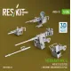 Reskit Rs-av35-0012 1/35 Merkava Mk4 Mg Set V2 2 Pcs Machine Gun Mounts 2 Pcs For Meng Kit 3d Printed