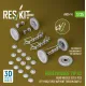 Reskit Rs-av35-0014 1/35 Kubelwagen Typ82 Road Wheels Set 5 Pcs Off-road Tires W/Front Torsion Bar V1 For Meng/Dragon/Tamiya Kit 3d Printed