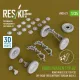 Reskit Rs-av35-0021 1/35 Kubelwagen Typ82 Road Wheels Set 5 Pcs Off-road Tires W/Front Torsion Bar V2 For Meng/Dragon/Tamiya Kit 3d Printed