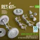 Reskit Rs-av35-0021 1/35 Kubelwagen Typ82 Road Wheels Set 5 Pcs Off-road Tires W/Front Torsion Bar V2 For Meng/Dragon/Tamiya Kit 3d Printed