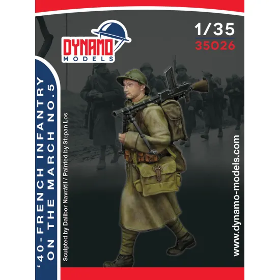 Dynamo Models 35026 1/35 French Infantry On March 1940s Ww2 3d Print Resin Kit