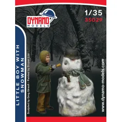 Dynamo Models 35029 1/35 Little Boy With Snowman 3d Print Resin Kit