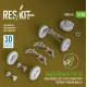 Reskit Rs-av35-0026 1/35 Kubelwagen Typ82 Road Wheels Set 5 Pcs Sand Tires W/Front Torsion Bar V3 For Meng/Dragon/Tamiya Kit 3d Printed