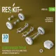 Reskit Rs-av35-0026 1/35 Kubelwagen Typ82 Road Wheels Set 5 Pcs Sand Tires W/Front Torsion Bar V3 For Meng/Dragon/Tamiya Kit 3d Printed