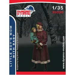 Dynamo Models 35030 1/35 Little Boys Mom With Baby 3d Print Resin Kit