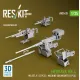 Reskit Rs-av35-0028 1/35 Merkava Mk 4 Mg Set V1 2 Pcs Machine Gun Mounts 2 Pcs For Hobbyboss Kit 3d Printed
