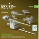 Reskit Rs-av35-0028 1/35 Merkava Mk 4 Mg Set V1 2 Pcs Machine Gun Mounts 2 Pcs For Hobbyboss Kit 3d Printed