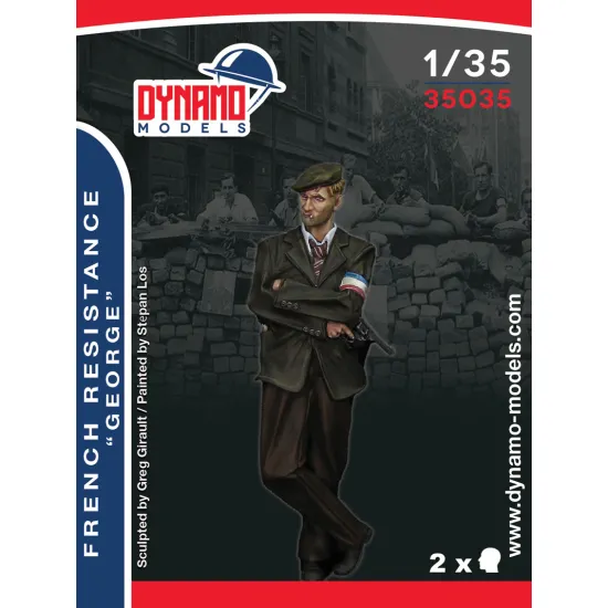 Dynamo Models 35035 1/35 French Resistance Fighter George Ww2 3d Print Resin Kit