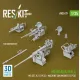 Reskit Rs-av35-0029 1/35 Merkava Mk4 Mg Set V2 2 Pcs Machine Gun Mounts 2 Pcs For Hobbyboss Kit 3d Printed
