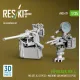 Reskit Rs-av35-0029 1/35 Merkava Mk4 Mg Set V2 2 Pcs Machine Gun Mounts 2 Pcs For Hobbyboss Kit 3d Printed