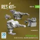 Reskit Rs-av35-0030 1/35 Merkava Mk4 Mg Set V3 2 Pcs Machine Gun Mounts 2 Pcs For Hobbyboss Kit 3d Printed