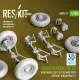 Reskit Rs-av35-0033 1/35 Kubelwagen Typ82 Road Wheels Set 5 Pcs Sand Tires W/Front Torsion Bar V1 For Meng/Dragon/Tamiya Kit 3d Printed