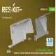 Reskit Avu35-0016 1/35 Merkava Mk3 Front Nrear Fenders With Rear Stowage Bins Open For Hobbyboss Kit 3d Printed