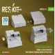Reskit Avu35-0018 1/35 Merkava Mk 3 Damaged Front N Rear Fenders With Rear Stowage Bins Open For Hobbyboss Kit 3d Printed
