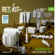 Reskit Rs-avu35-0019 1/35 Merkava Mk3 Large Exterior Detail Set V1 For Meng Kit 3d Printed