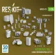 Reskit Rs-avu35-0020 1/35 Merkava Mk3 Large Exterior Detail Set V1 For Hobbyboss Kit 3d Printed