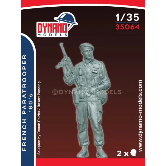 Dynamo Models 35064 1/35 French Paratrooper 1960s 3d Kit