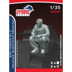 Dynamo Models 35069 1/35 German Wss Panther Crew Reading Newspaper/Smoking 3d Printed Resin Kit