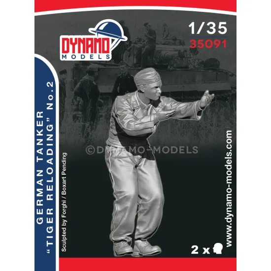 Dynamo Models 35091 1/35 Ww2 German Tanker Reloading Tiger/King Tiger/Panther 3d Printed Resin Kit