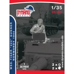 Dynamo Models 35103 1/35 Wss Tiger 222 Crew Gunner/Loader Normandy 1944 3d Printed Kit