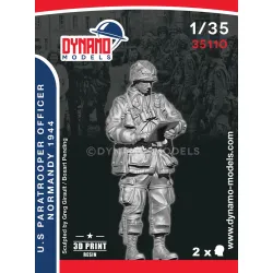Dynamo Models 35110 1/35 Us Paratrooper Officer Checking The Map Normandy 1944 3d Printed Resin Kit