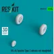 Reskit Rs35-0043 1/35 Ah-64 Apache Type 2 Wheels Set Weighted 3d Printed