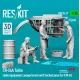 Reskit Rsf35-0027 1/35 Ch-54a Tarhe Radio Equipment Compartment With Technicians 3 Pcs For Icm Kit 3d Printed