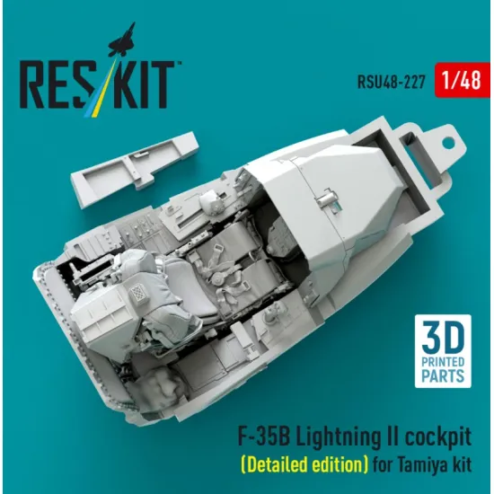 Reskit RSU48-0227 1/48 ​​F-35B Lightning II cockpit Detailed edition for Tamiya kit 3D Printed