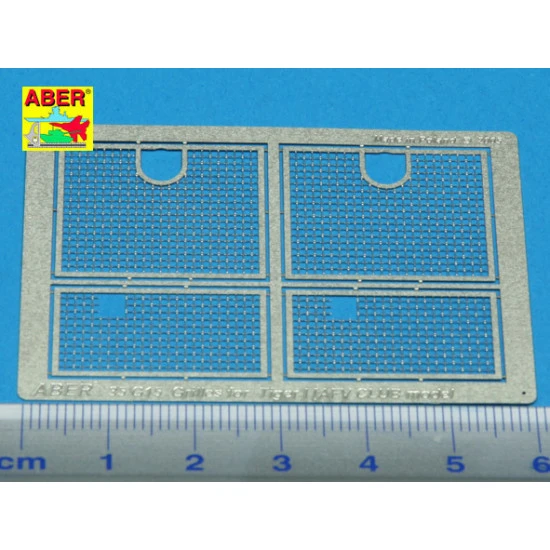Grilles for Sd.Kfz.181 Tiger I, AFV Club 1/35 Aber 35-G15
