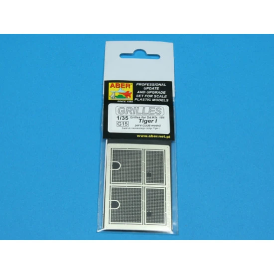 Grilles for Sd.Kfz.181 Tiger I, AFV Club 1/35 Aber 35-G15