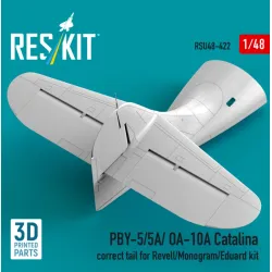 Reskit RSU48-0422 1/48 ​​PBY-5/5A/OA-10A Catalina correct tail for Revell/Monogram/Eduard kit 3D Printed