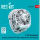 Reskit RSU48-0439 1/48 ​​P-47B Thunderbolt propeller engine P W R-2800 engine hood for Dora Wings kit 3D Printed