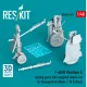 Reskit RSU48-0493 1/48 ​​F-4B/N Phantom II landing gear with weighted wheels set for Hasegawa kit Metal 3D Printed