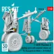 Reskit RSU48-0493 1/48 ​​F-4B/N Phantom II landing gear with weighted wheels set for Hasegawa kit Metal 3D Printed