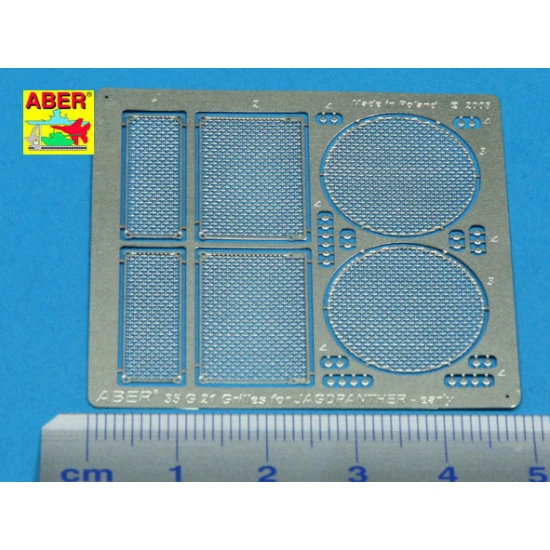 Grilles for german Super Heavy tank E-100 1/35 Aber 35-G22 Grilles for german Super Heavy tank E-100 1/35 Aber 35-G22