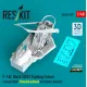 Reskit RSU48-0559 1/48 ​​F-16C Block 50/52 Fighting Falcon cockpit USAF Detailed edition for Kinetic Gold kit 3D Printed