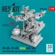 Reskit Rsu48-0645 1/48 Mh-60l Uh-60a Folded Main Rotor With Blade Fold Restraint Systems For Icm Kit 3d Printed