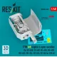 Reskit Rsu48-0649 1/48 T700 Left Engine Open Nacelles For Sh-60b Sh-60f Hh-60h Mh-60r Mh-60s Mh-60l Uh-60a Hh-60 For Icm Kit 3d Printed