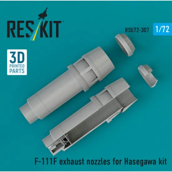 Reskit Rsu72-0307 1/72 F-111f Exhaust Nozzles For Hasegawa Kit 3d Printed