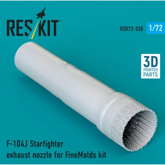 Reskit RSU72-0338 1/72 ​F-104J Starfighter exhaust nozzle for FineMolds kit 3D Printed