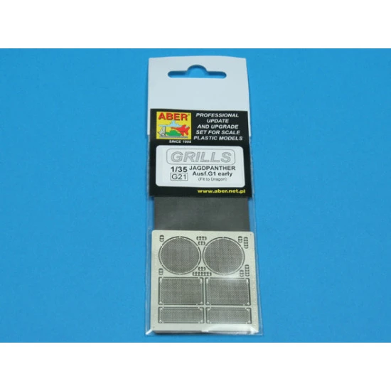 Grilles for Jagdpanther Ausf.G1 early, Dragon 1/35 Aber 35-G21