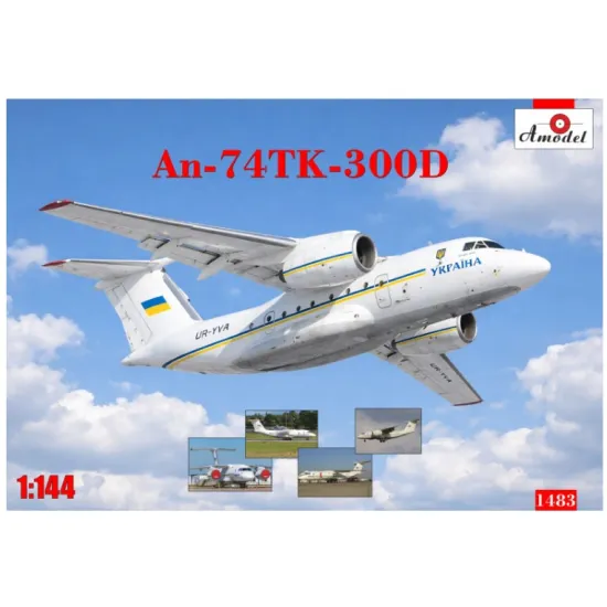 Amodel 1483 1/144 Antonov An-74tk-300d Cargo And Passenger Aircraft