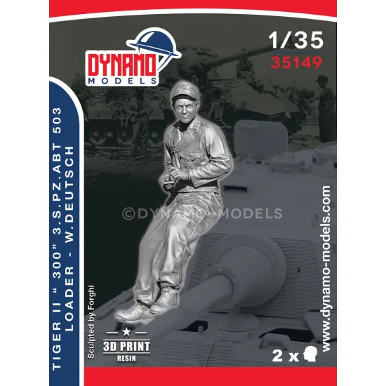 Dynamo Models 35149 1/35 Tigerii 300 S.pz.abt 503 Loader Deutsch Ww2 3d Printed Resin Kit