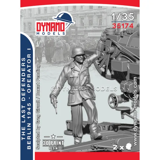 Dynamo Models 35174 1/35 The Last Defenders Berlin 1945 Operator 3d Printed Resin Kit